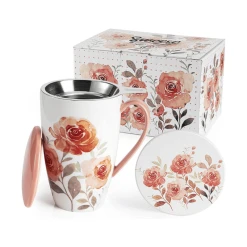 Best Sale β Sweese Rosa Tea Infuser Mug with Coaster π₯